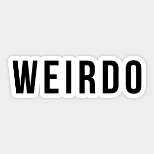 WEIRDO Sticker